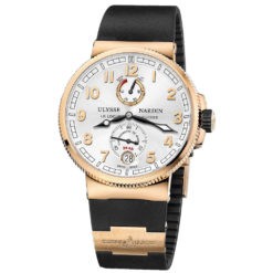 Ulysse Nardin Marine Chronometer Manufacture 43mm Rose Gold Rubber Strap Watch