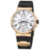 Ulysse Nardin Marine Chronometer Manufacture 43Mm Rose Gold Rubber Strap Watch