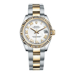 Rolex Datejust 31mm Steel and Yellow Gold Fluted Bezel Oyster