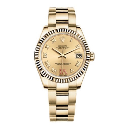 Rolex Datejust 31Mm 18 Ct Yellow Gold Oyster