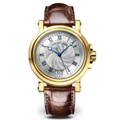 Breguet Marine Silver Dial Leather Men’s Watch