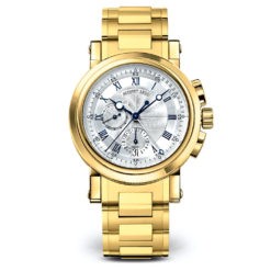 Breguet Marine Silver Dial 18kt Yellow Gold Men’s Watch