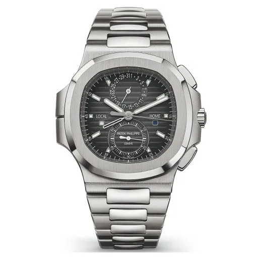 Patek Philippe 5990/1A-001 Nautilus Travel Time Chronograph Stainless Steel Automatic Men'S Watch