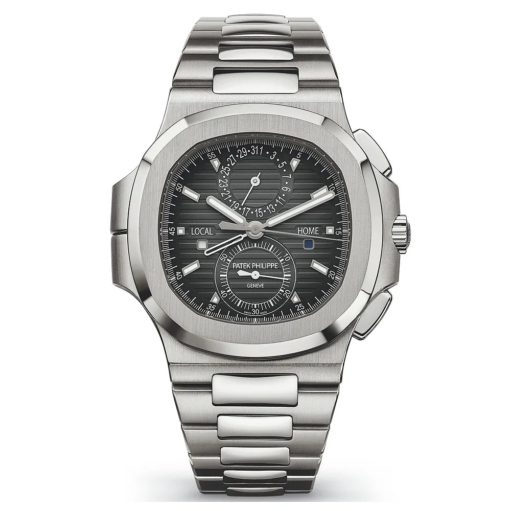 Patek Philippe 5990/1A-001 Nautilus Travel Time Chronograph Stainless Steel Automatic Men'S Watch