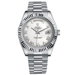 Rolex Day-Date II President White Gold – Fluted Bezel Watch