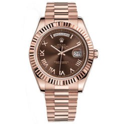 Rolex Day-Date II President Pink Gold - Fluted Bezel 218235brrp Watch