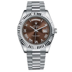 Rolex Day-Date II President White Gold - Fluted Bezel 218239 brrp Watch