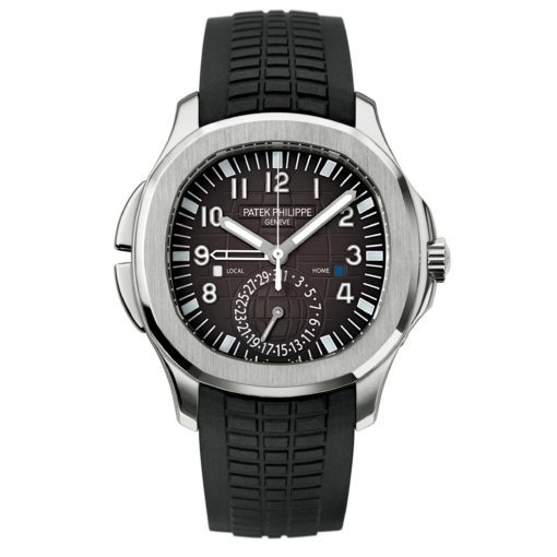 Patek Philippe 5164A-001 Aquanaut Dual Time Black Dial Automatic Men'S Watch