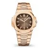 Patek Philippe 5711/1R-001 Nautilus Brown Dial 18K Rose Gold Automatic Watch
