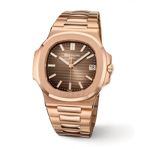 Patek Philippe 5711/1R-001 Nautilus Brown Dial 18K Rose Gold Automatic Watch - Image 6