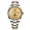 Rolex Sky-Dweller 326933 Champagne Dial Automatic 18Kt Yellow Gold Oyster Watch