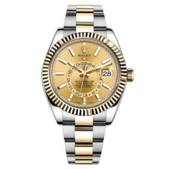 Rolex Sky-Dweller 326933 Champagne Dial Automatic 18kt Yellow Gold Oyster Watch