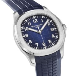 Patek Philippe 5168G Aquanaut 18K White Gold 20Th Anniversary Watch Rubber Strap