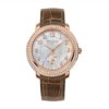 Patek Philippe Complications Mother Of Pearl Dial Taupe Leather Ladies Watch 4968R-001