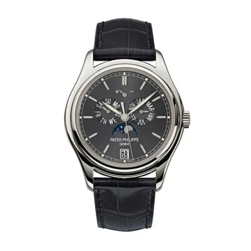 Patek Philippe Complications Automatic Moonphase Black Dial Mens Watch 5146P-001