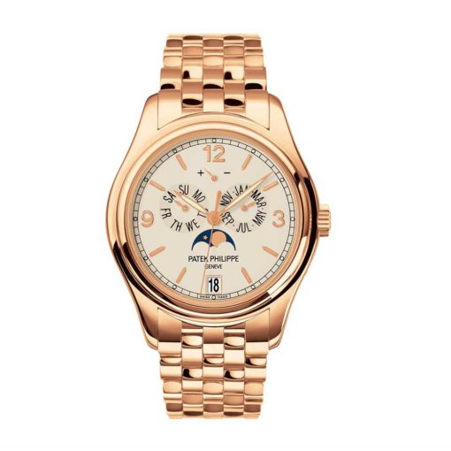 Patek Philippe Complications Cream Dial Mens 18K Rose Gold Watch 5146/1R-001