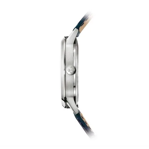 Patek Complications Silver Dial 18K White Gold Automatic Mens Watch