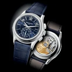 Patek Philippe Complications Blue Dial Annual Calendar Platinum Mens Watch 5905P-001