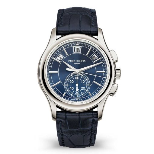 Patek Philippe Complications Blue Dial Annual Calendar Platinum Mens Watch 5905P-001