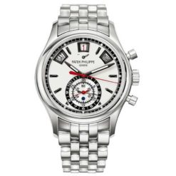 Patek Philippe Grand Complications Chronograph Silver Dial Stainless Steel Mens Watch 5960-1A