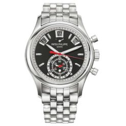 Patek Philippe Grand Complications Chronograph Black Dial Stainless Steel Mens Watch 5960-1A-010