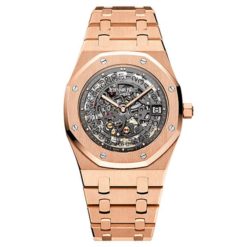 Audemars Piguet Royal Oak Openworked Extra-Thin 18K pink gold Watch 15204OR.OO.1240OR.01