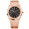 Audemars Piguet Royal Oak Self Winding With Black Dial 41Mm 18K Pink Gold Watch 15400Or.oo.1220Or.01