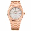 Audemars Piguet Royal Oak Self Winding Silver-Toned Dial 41Mm Pink Gold Watch 15400Or.oo.1220Or.02