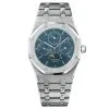 Audemars Piguet Oak Perpetual Calendar Blue Grey Dial Stainless Steel Watch