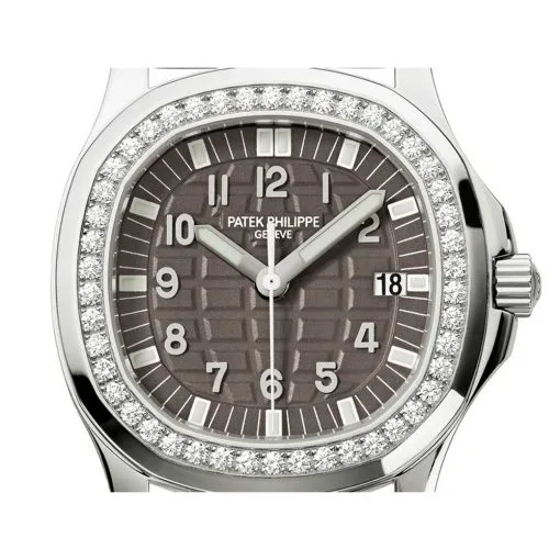Patek Philippe Aquanaut Stainless Steel With Diamonds Brown Quartz