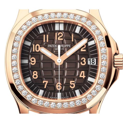 Patek Philippe Aquanaut Luce 18Kt Rose Gold Diamond Case Automatic Ladies Watch