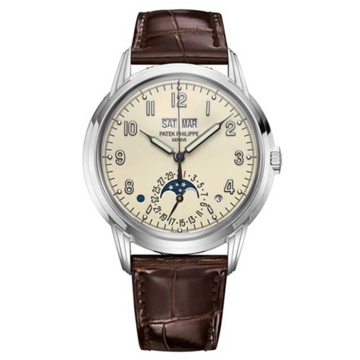 Patek Philippe 5320G-001 Grand Complication Cream Dial Mens 18 Carat White Gold Watch