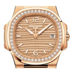 Patek Philippe Nautilus 18K Rose Gold Diamond Ladies Watch