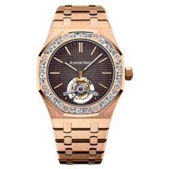 Audemars Piguet Royal Oak Tourbillon Extra-Thin 18K Pink Gold and Diamonds Men’s Watch