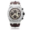 Audemars Piguet Royal Oak Offshore Ivory Dial Brown Alligator Leather Mens Watch 26470Stooa801Cr01