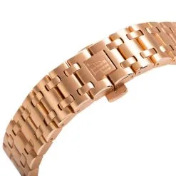 Audemars Piguet Champagne Dial 18Kt Pink Gold Mens Watch