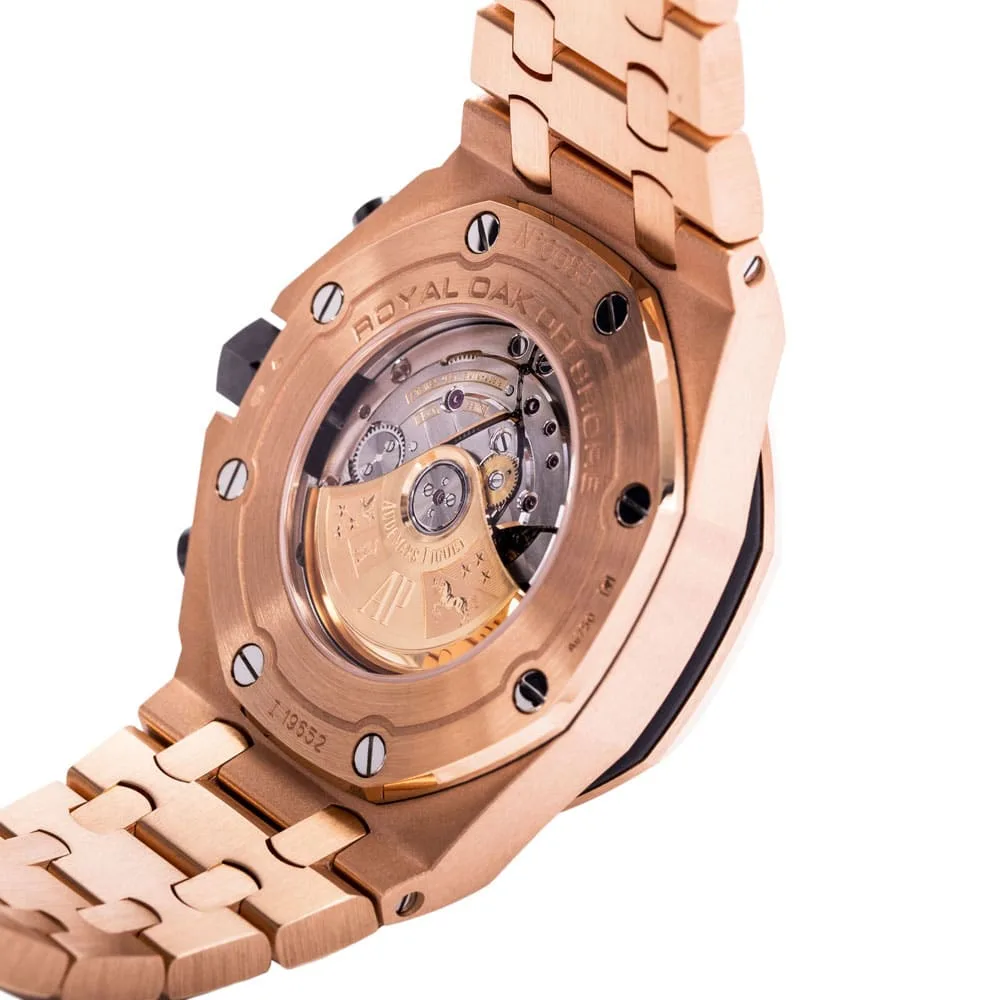 Audemars Piguet Champagne Dial 18Kt Pink Gold Mens Watch