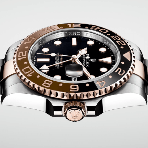 Rolex 126711Chnr Gmt-Master Ii Black Dial Automatic Stainless Steel And 18Kt Rose Gold