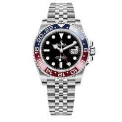 Rolex GMT 126710BLRO Master II Black Dial Stainless Steel Mens Watch