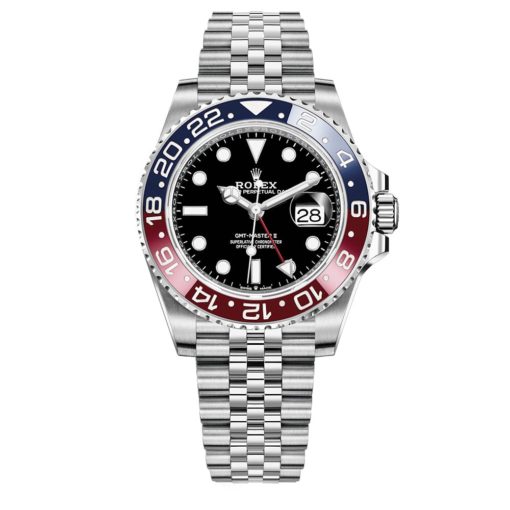 Rolex Gmt 126710Blro Master Ii Black Dial Stainless Steel Mens Watch