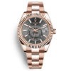 Rolex Sky-Dweller 326935 Dark Rhodium Dial 18Kt Everose Gold Men'S Watch