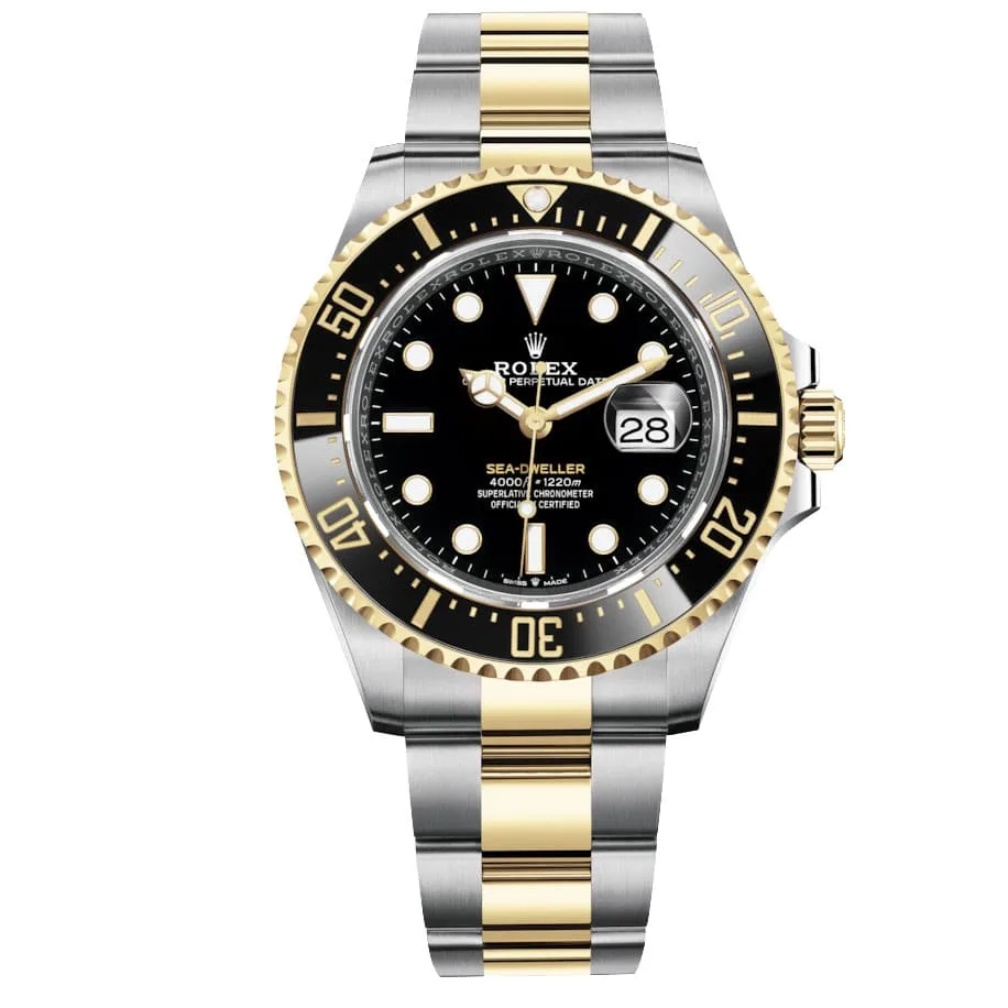  Rolex 126603 Sea-Dweller Two-Tone Black Dial