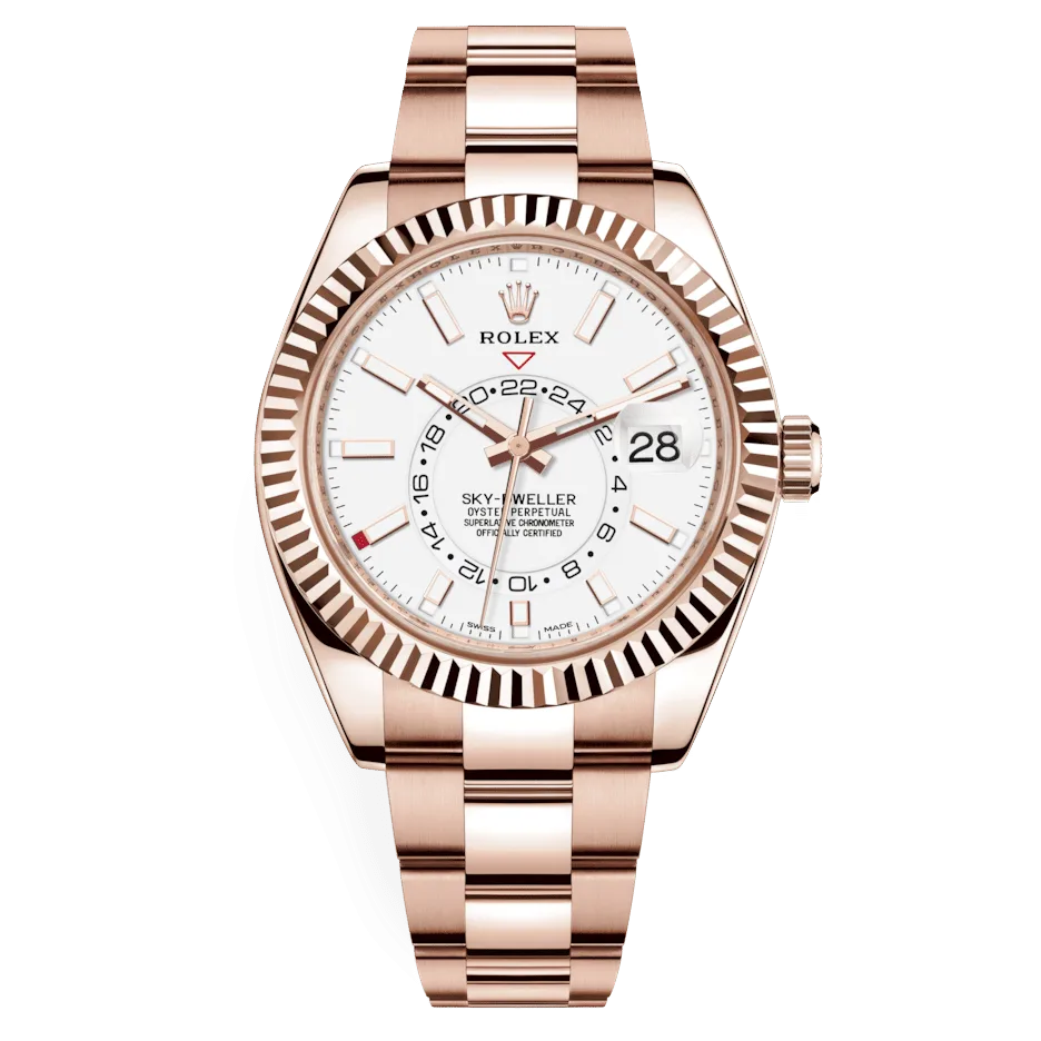 Rolex Sky-Dweller 326935 White Dial Automatic Men’s 18Kt Ever Rose Gold Watch