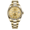 Rolex Sky-Dweller Champagne Dial 326938 Automatic 18Kt Yellow Gold Watch