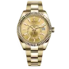 Rolex Sky-Dweller Champagne Dial 326938 Automatic 18Kt Yellow Gold Watch