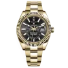 Rolex Sky-Dweller 326938 Black Dial Automatic 18Kt Yellow Gold Watch
