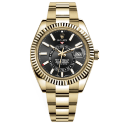 Rolex Sky-Dweller 326938 Black Dial Automatic 18kt Yellow Gold Watch