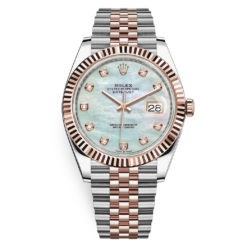 Rolex Datejust 126331 MOP Diamond Jubilee 41mm Steel and Everose Gold Mens Watch