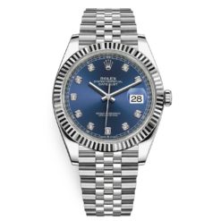 Rolex Datejust 126334 Blue Diamond Jubilee 41mm Stainless Steel Mens Watch