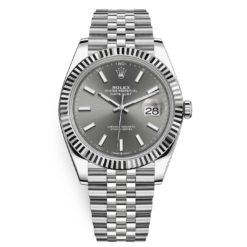 Rolex Datejust 126334 Dark Rhodium Index Jubilee 41mm Stainless Steel Mens Watch